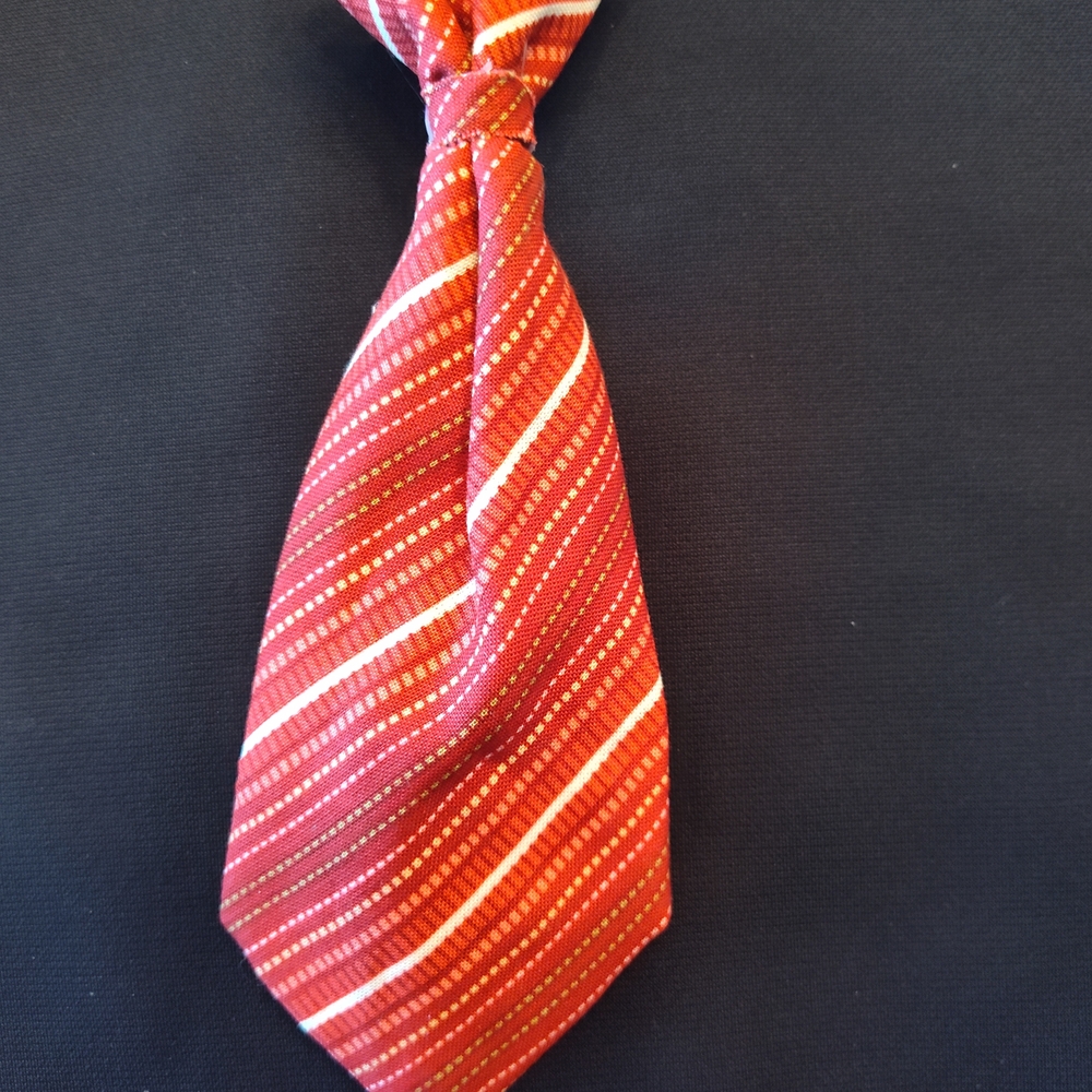 Stylish Red Dog Necktie